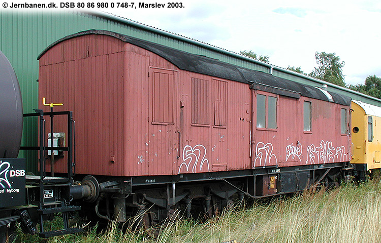 DSB Tjenestevogn 80 86 980 0 748-7