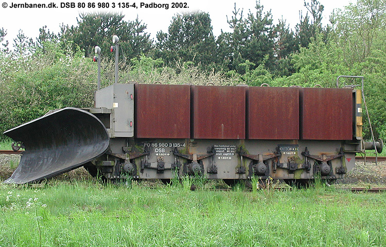 DSB Tjenestevogn 80 86 980 3 135-4 DSB Tjenestevogn 80 86 980 3 135-4