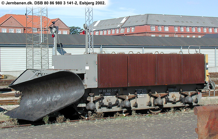 DSB Tjenestevogn 80 86 980 3 141-2 DSB Tjenestevogn 80 86 980 3 141-2