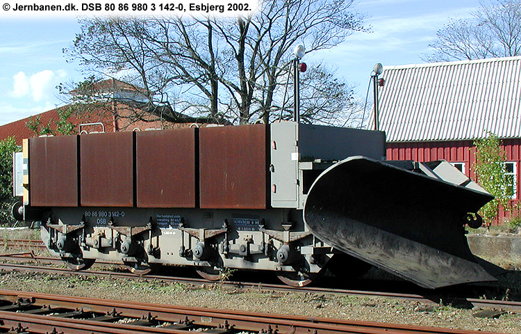DSB Tjenestevogn 80 86 980 3 142-0 DSB Tjenestevogn 80 86 980 3 142-0