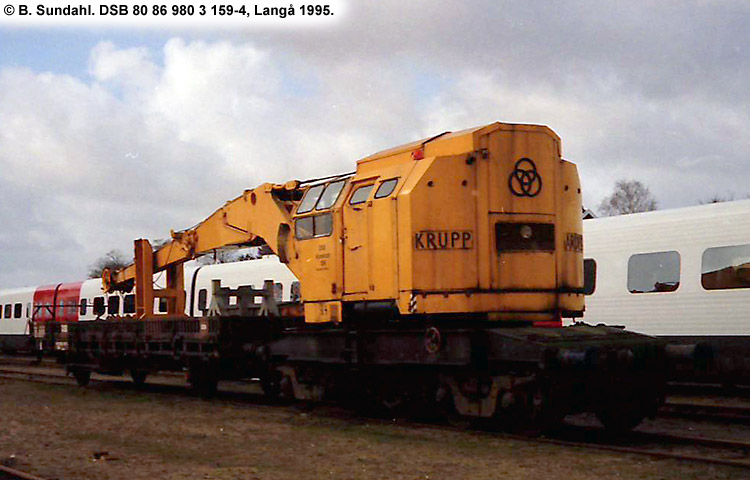DSB Tjenestevogn 80 86 980 3 159-4 DSB Tjenestevogn 80 86 980 3 159-4