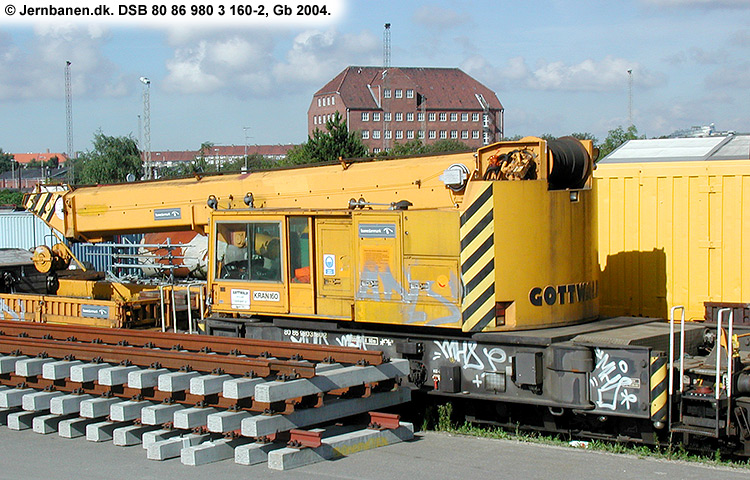 DSB Tjenestevogn 80 86 980 3 160-2 DSB Tjenestevogn 80 86 980 3 160-2