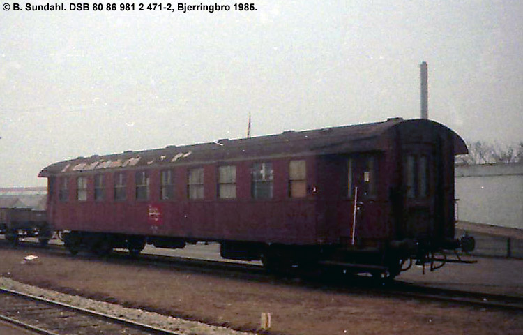 DSB Tjenestevogn 80 86 981 2 471-2 DSB Tjenestevogn 80 86 981 2 471-2