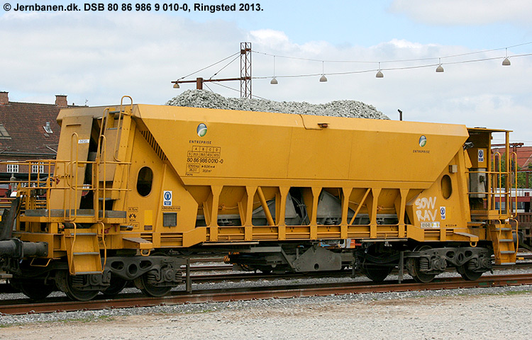 DSB Tjenestevogn 80 86 986 9 010-0 DSB Tjenestevogn 80 86 986 9 010-0