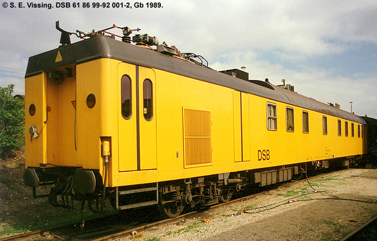 DSB Tjenestevogn 61 86 99-92 001-2 DSB Tjenestevogn 61 86 99-92 001-2
