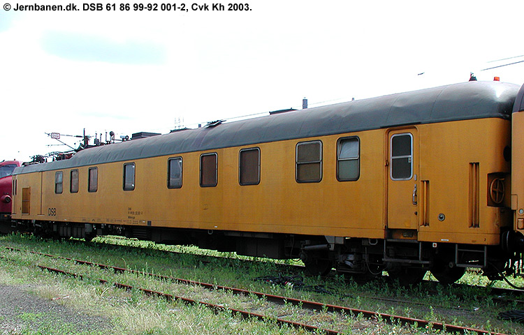 DSB Tjenestevogn 61 86 99-92 001-2 DSB Tjenestevogn 61 86 99-92 001-2