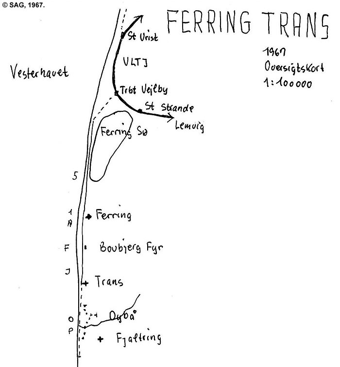 Ferring og Trans oversigtskort