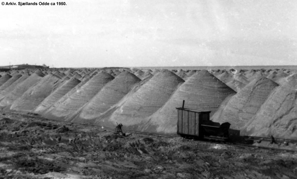 Stenlejerne på Sjællands Odde ca 1950