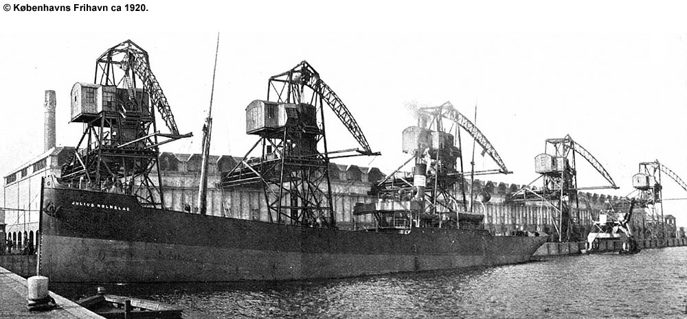 Det Danske Kulkompagni i Københavns Frihavn ca 1920
