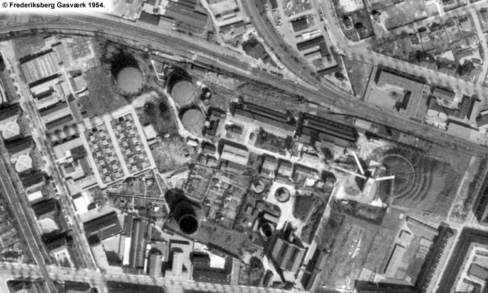 Frederiksberg Gasværk 1954